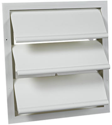 Auto WHT Gable Shutter