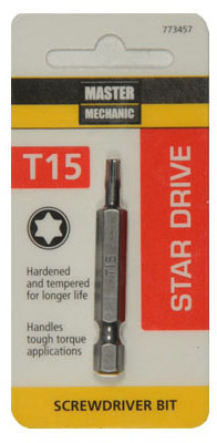 MM Torx 15 2" Screw Bit