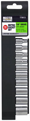 MM10PC 1/4DR Met Socket