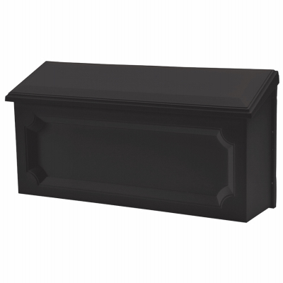BLK Horiz Poly Mailbox