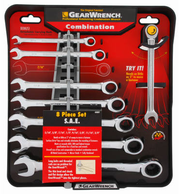 8PC SAE Ratc Wrench Set