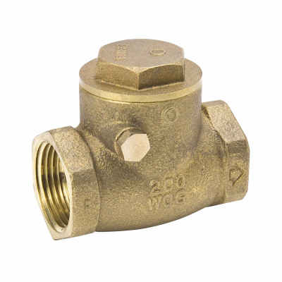 1" BRS Swing CHK Valve
