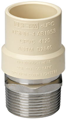 1/2"MIP CPVC Adapter