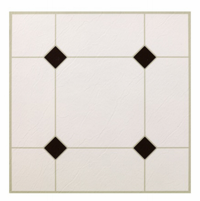 30PC BLK/WHT Floor Tile