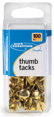 100CT GLD Thumb Tacks