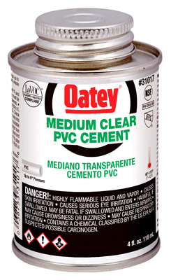 4OZ CLR MED PVC Cement