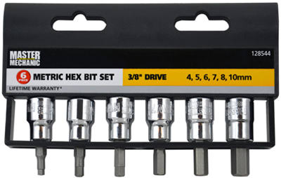 MM 6PC Metric Hex Bits