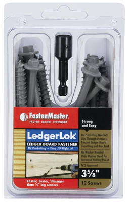 12PK 3-5/8 Ledger Screw