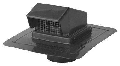 4" BLK Roof Stem Vent