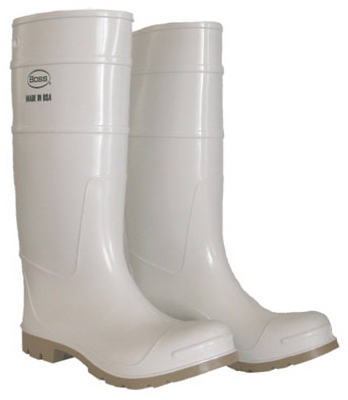 SZ11 16" WHT PVC Boot