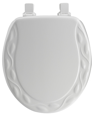 WHT RND WD Toilet Seat