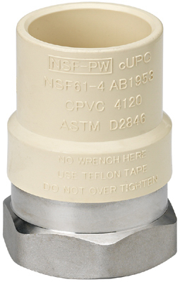 1/2"FIP SS CPVC Adapter