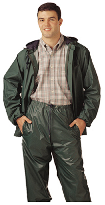 2XL GRN PVC Rainsuit