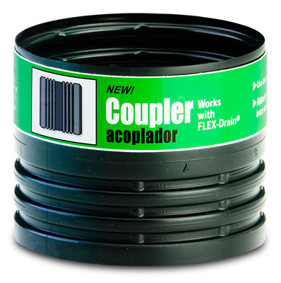 4" BLK Fem Coupler