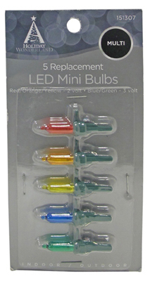 HW 5PK Multi Mini Bulb