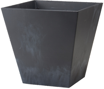 10" BLK SQ Ella Planter