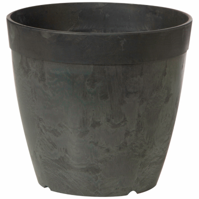 10" BLK Dol RND Planter