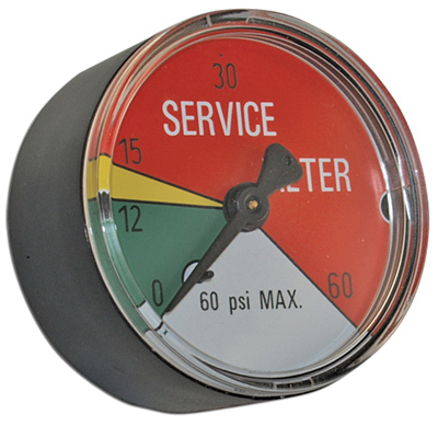 2" 025PSI Indicat Gauge