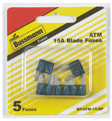 5PK 15A BLU Auto Fuse