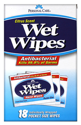 15CT Citrus Wet Wipes