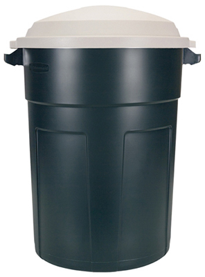 32GAL EVERGRN Trash Can