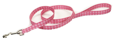 5/8x6 PNK Dot Leash