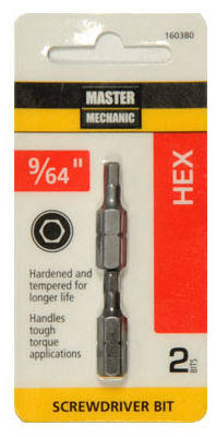 MM 2PK9/64"Hex Key1"Bit