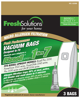 3PK Bissell 1-7 Vac Bag