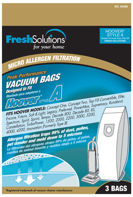 3PK Hoover A Vac Bag