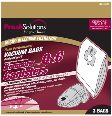 3PK Kenm Canist Vac Bag