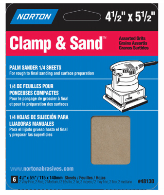 6PK 1/4 Sand Sheets