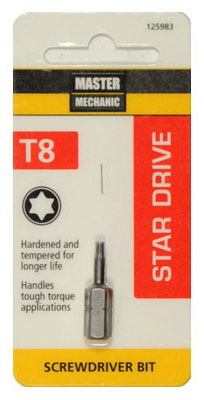 MM Torx 8 1"Insert Bit