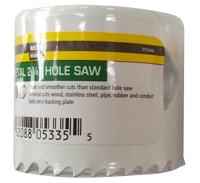 MM 2-1/4" Bi Hole Saw