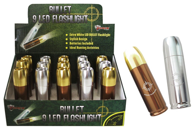 9LED Bullet Flashlight