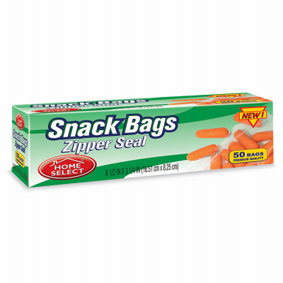 40CT Zip Snack Bag
