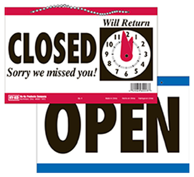 5-3/4x11 Open/Clos Sign