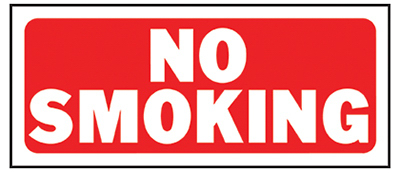6x14 No Smoking Sign