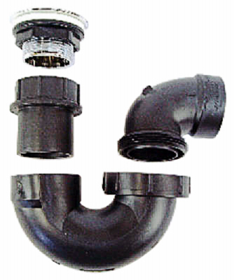 BLK/CHR Tub Drain Kit