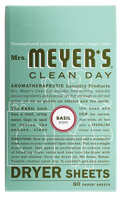 80CT Basil Dryer Sheets