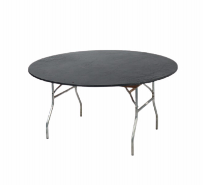 60" BLK RND Tablecover