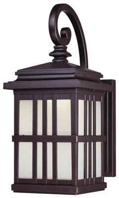 9W BRZ LED Wall Lantern