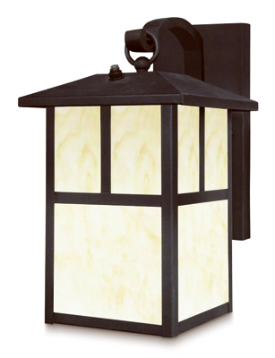 1LGT BLK Wall Lantern