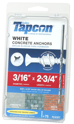75PK 3/16x2.75 Anchor