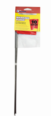 10PK 15" RED Fluo Flag