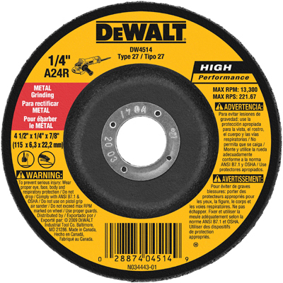 5PK 4.5" HD Grind Wheel