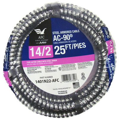 25' 14/2 Armored Cable