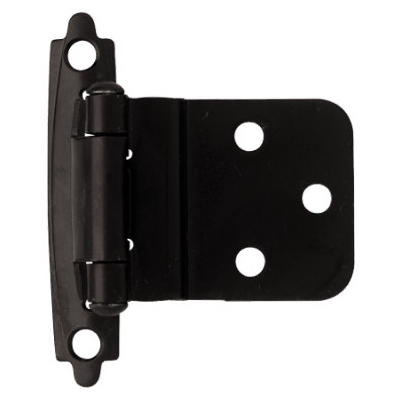 3/8"FLT BLK Inset Hinge