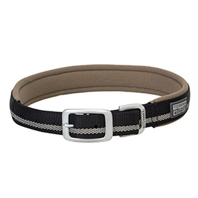 19"BLK Terr Dog Collar