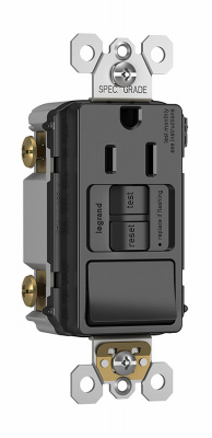 15A BLK Swit Self GFCI