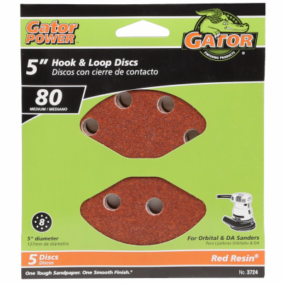 5PK 5" 80G AO Sand Disc